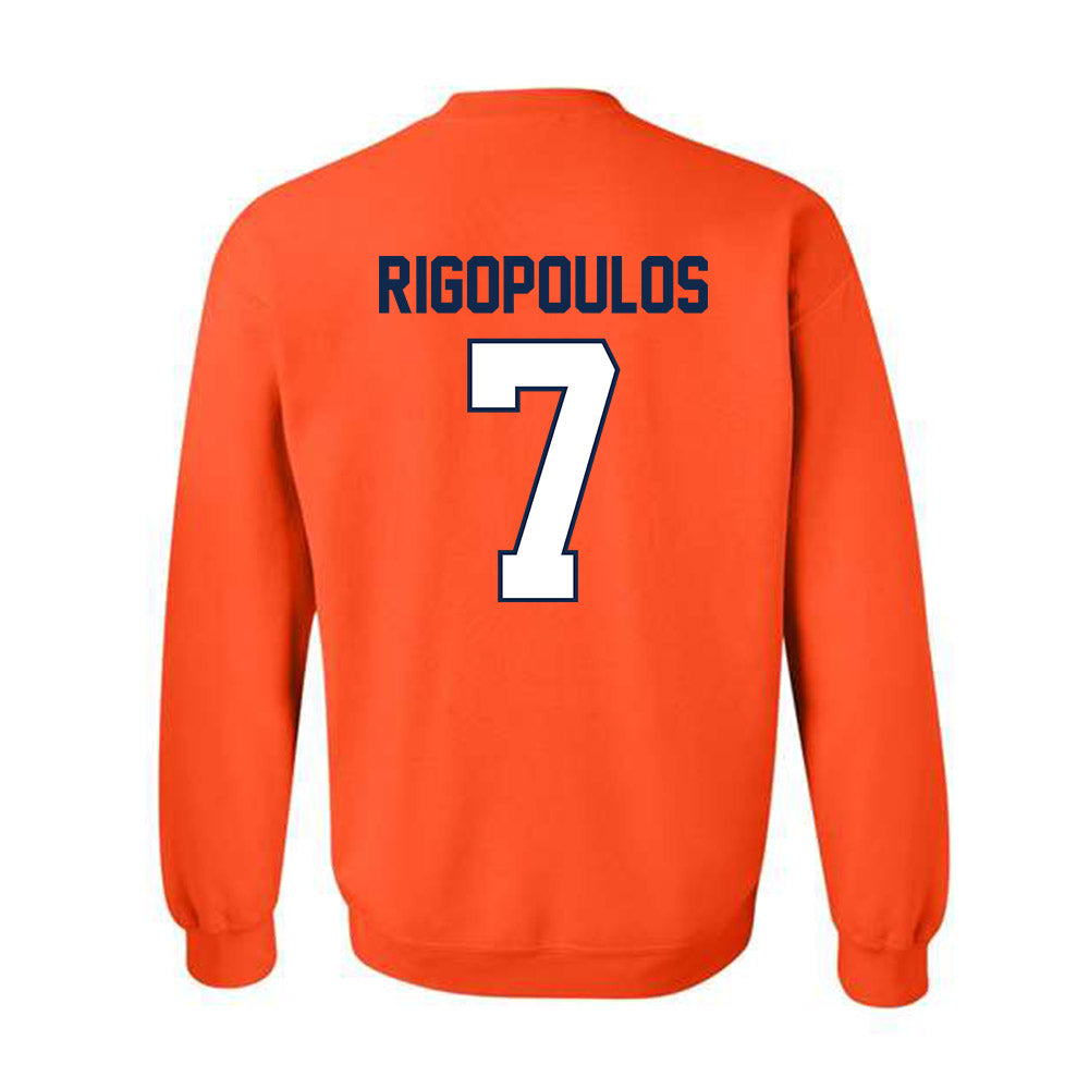 Illinois - NCAA Baseball : Foti Rigopoulos - Classic Shersey Crewneck Sweatshirt-1