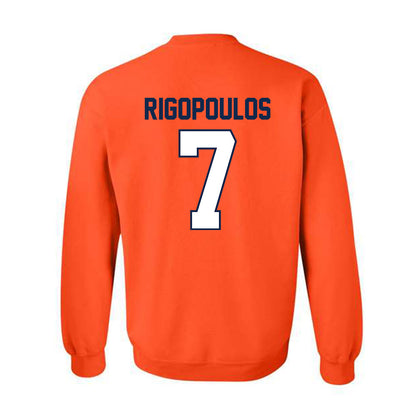Illinois - NCAA Baseball : Foti Rigopoulos - Classic Shersey Crewneck Sweatshirt-1
