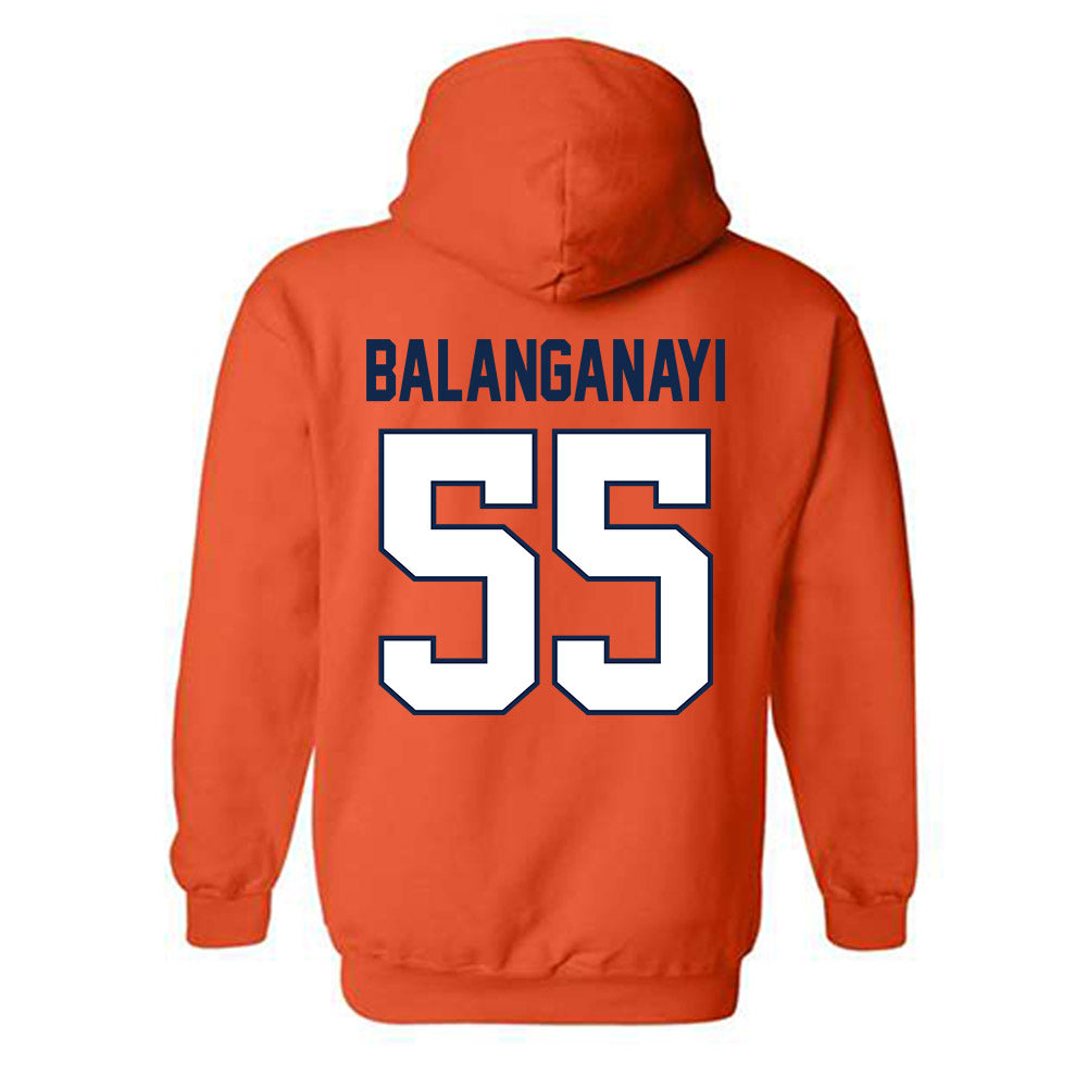 Illinois - NCAA Football : Tony Balanganayi - Classic Shersey Hooded Sweatshirt-1
