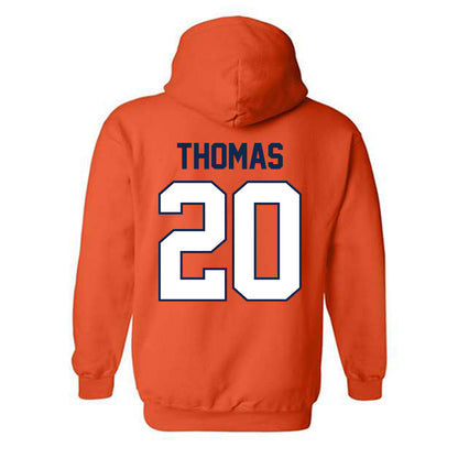 Illinois - NCAA Football : Almirian Thomas - Classic Shersey Hooded Sweatshirt-1