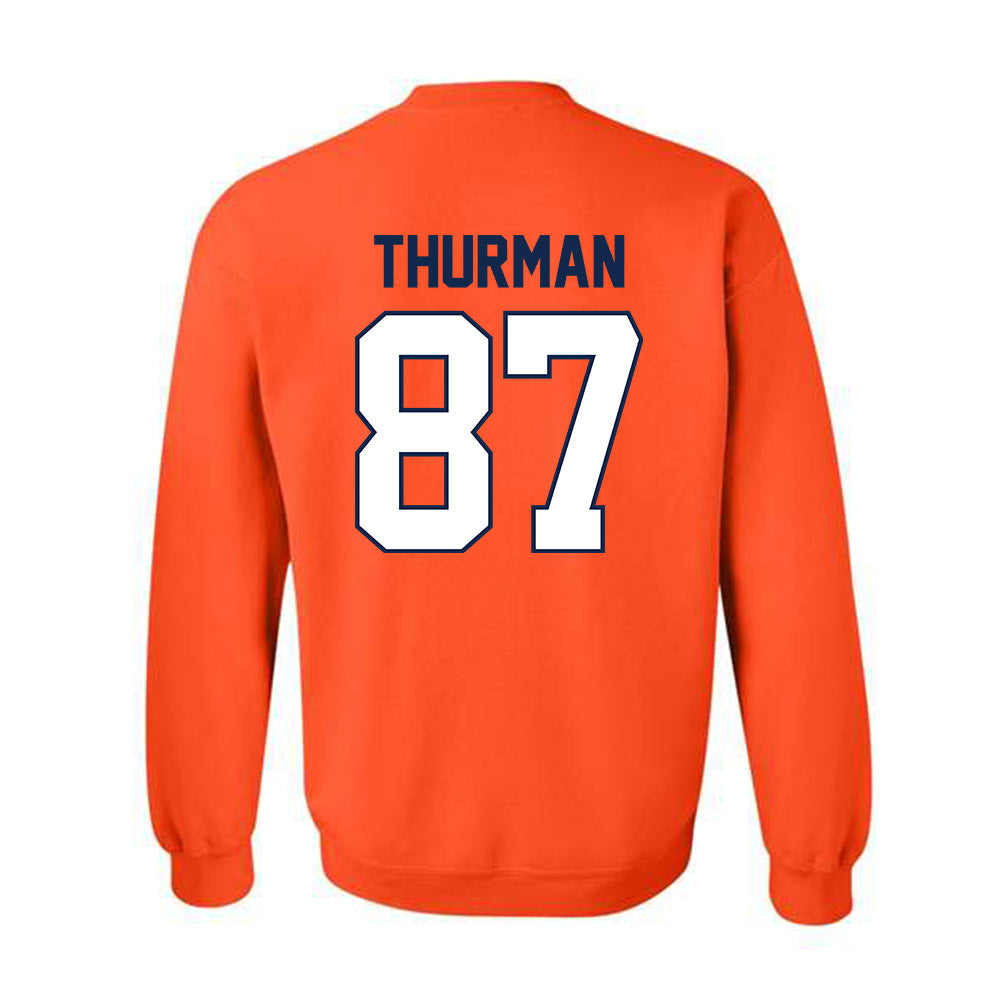 Illinois - NCAA Football : BJ Thurman - Classic Shersey Crewneck Sweatshirt-1