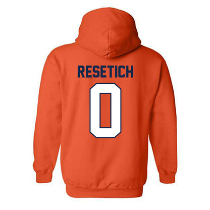 Illinois - NCAA Football : Mac Resetich - Classic Shersey Hooded Sweatshirt-1