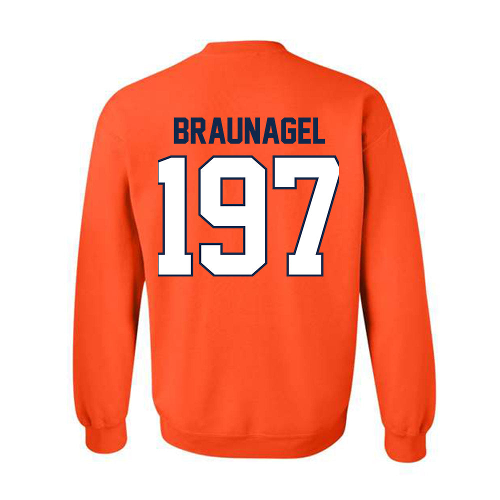 Illinois - NCAA Wrestling : Joey Braunagel - Classic Shersey Crewneck Sweatshirt-1
