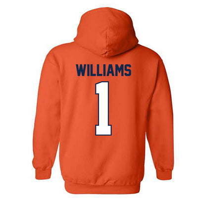Illinois - NCAA Men's Basketball : Lincoln Williams - Classic Shersey Hooded Sweatshirt-1