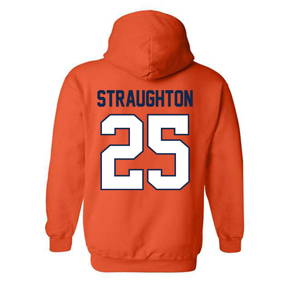 Illinois - NCAA Football : Des Straughton - Classic Shersey Hooded Sweatshirt-1