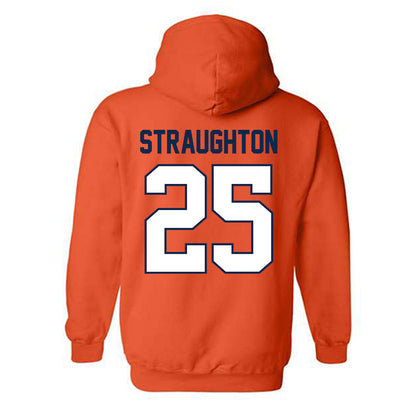 Illinois - NCAA Football : Des Straughton - Classic Shersey Hooded Sweatshirt-1