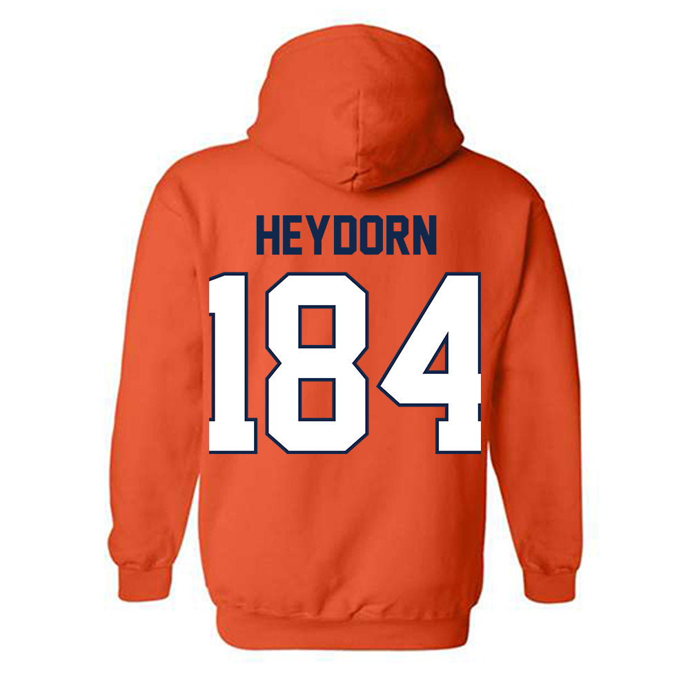 Illinois - NCAA Wrestling : Charlie Heydorn - Classic Shersey Hooded Sweatshirt-1