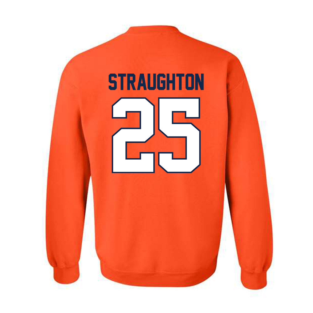 Illinois - NCAA Football : Des Straughton - Classic Shersey Crewneck Sweatshirt-1