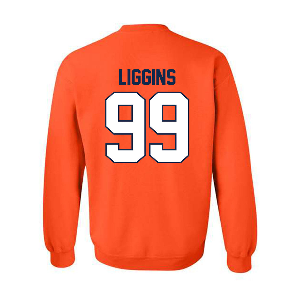 Illinois - NCAA Football : King Liggins - Classic Shersey Crewneck Sweatshirt-1