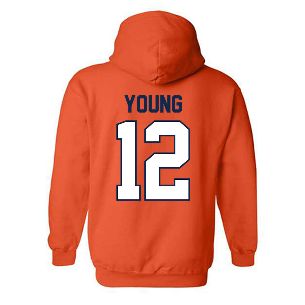 Illinois - NCAA Baseball : Ike Young - Classic Shersey Hooded Sweatshirt-1