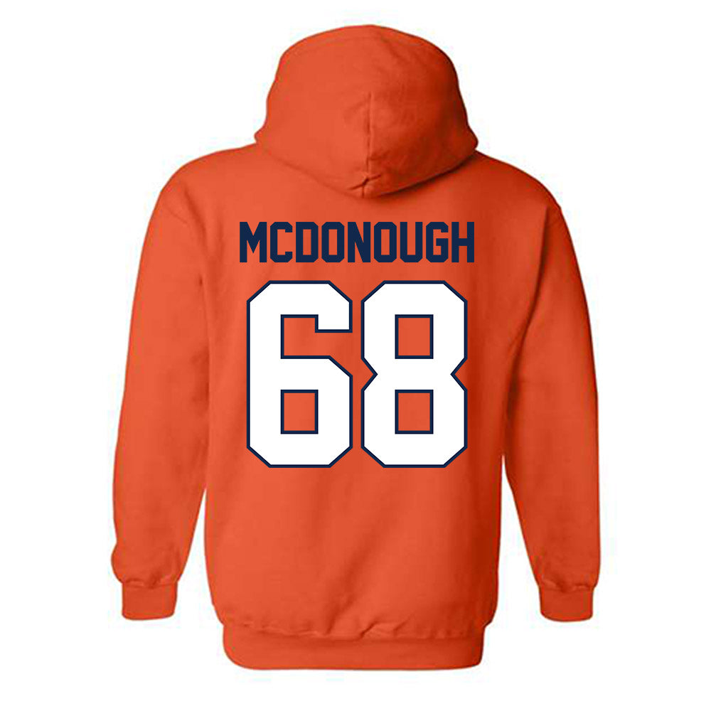Illinois - NCAA Football : Michael McDonough - Classic Shersey Hooded Sweatshirt-1