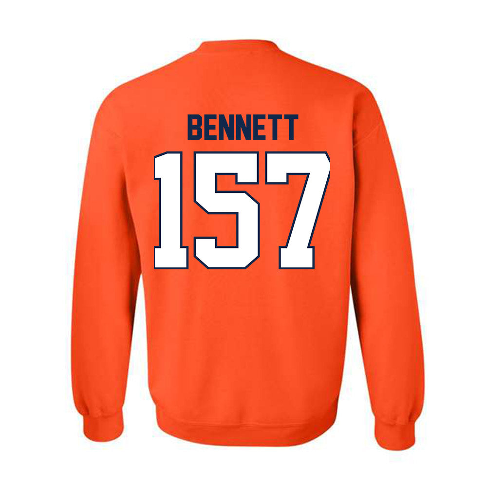 Illinois - NCAA Wrestling : Ryan Bennett - Classic Shersey Crewneck Sweatshirt-1