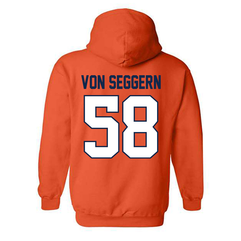 Illinois - NCAA Football : Landen Von Seggern - Classic Shersey Hooded Sweatshirt-1
