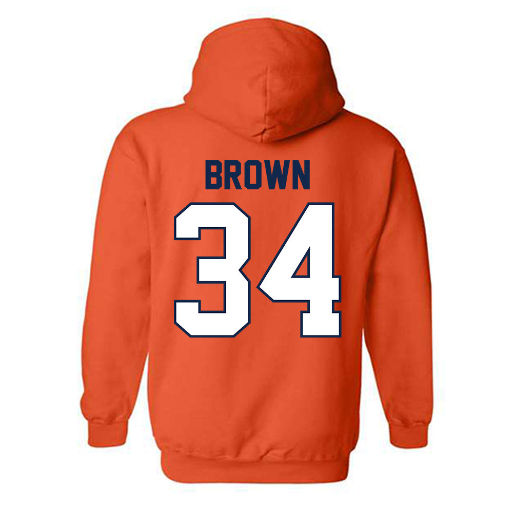 Illinois - NCAA Men's Basketball : Ethan Brown - Classic Shersey Hooded Sweatshirt-1