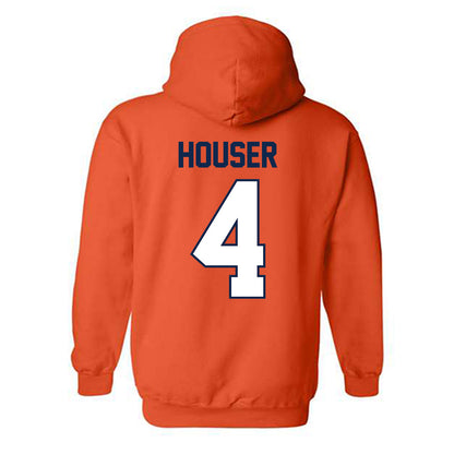 Illinois - NCAA Football : Katin Houser - Classic Shersey Hooded Sweatshirt-1