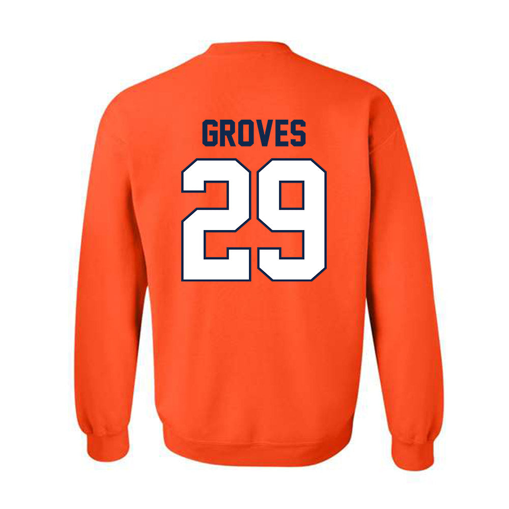 Illinois - NCAA Baseball : Nick Groves - Classic Shersey Crewneck Sweatshirt-1