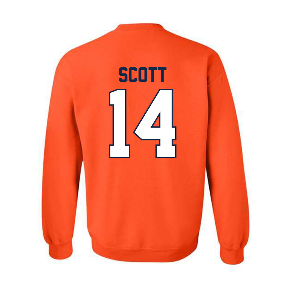 Illinois - NCAA Football : Xavier Scott - Classic Shersey Crewneck Sweatshirt-1
