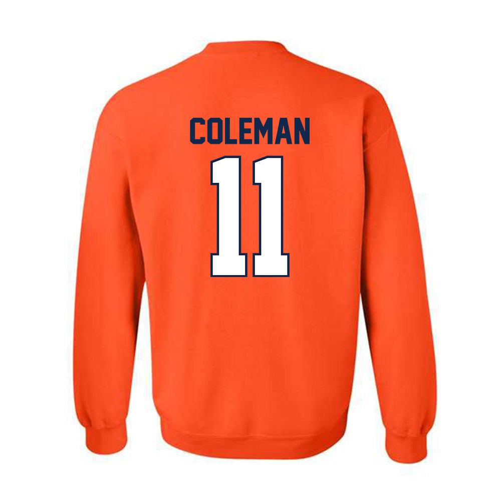 Illinois - NCAA Men's Basketball : Quentin Coleman - Classic Shersey Crewneck Sweatshirt-1