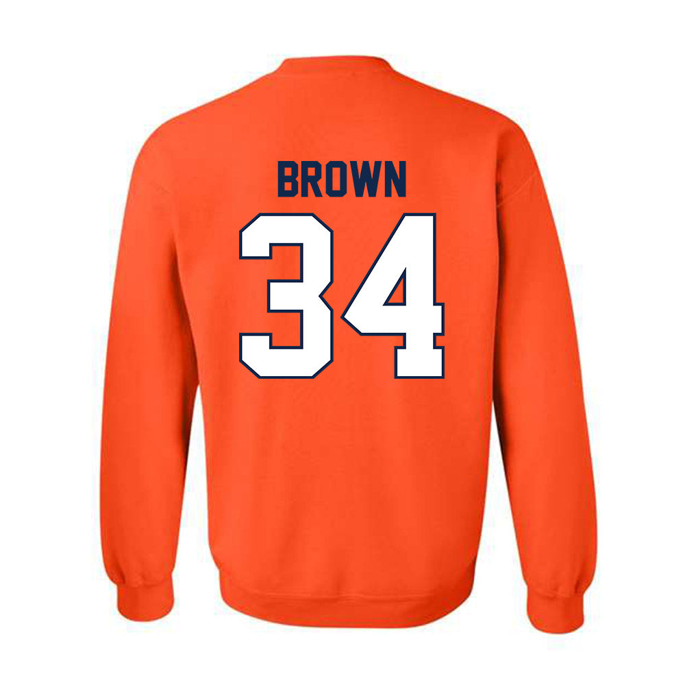 Illinois - NCAA Men's Basketball : Ethan Brown - Classic Shersey Crewneck Sweatshirt-1