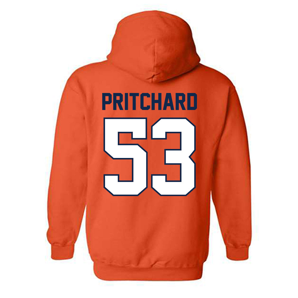 Illinois - NCAA Football : Kai Pritchard - Classic Shersey Hooded Sweatshirt-1