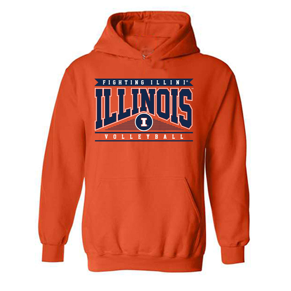 Illinois - NCAA Women's Volleyball : Madi Miles - Classic Shersey Hooded Sweatshirt-0
