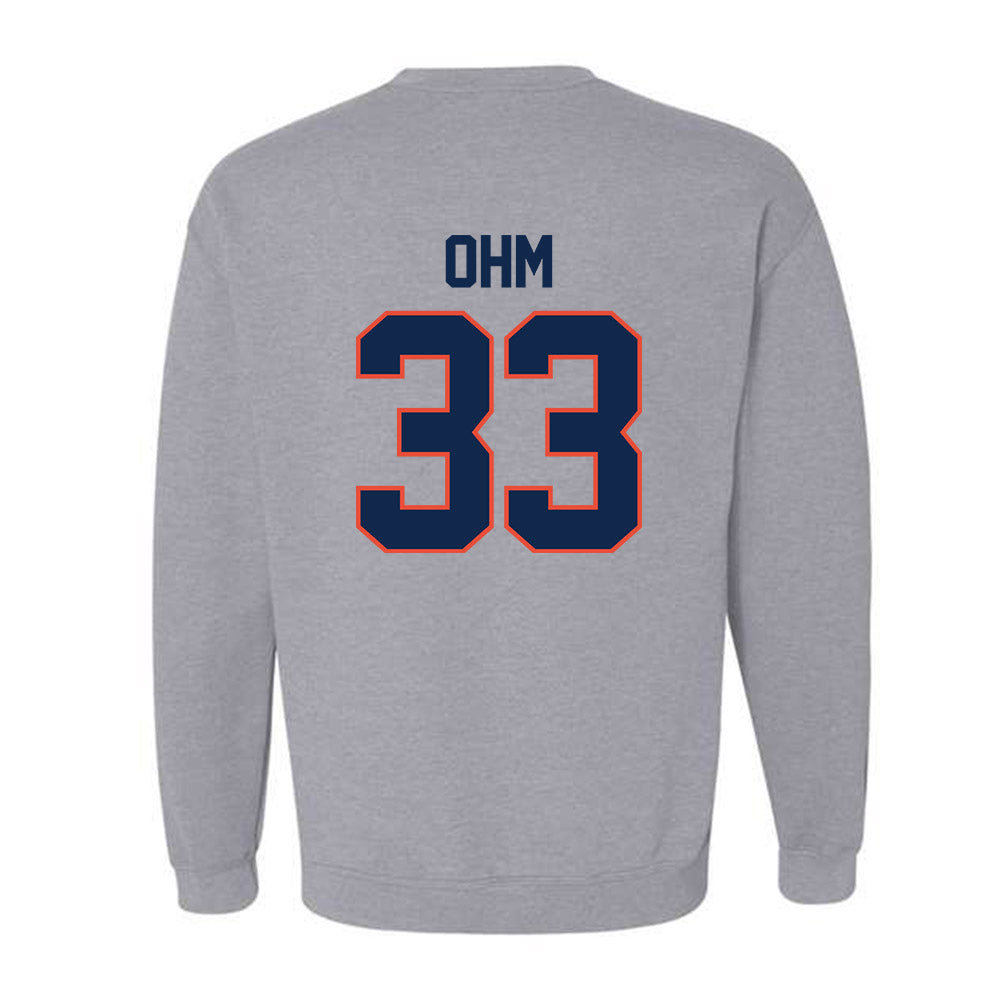 Illinois - NCAA Baseball : Ryan Ohm - Classic Shersey Crewneck Sweatshirt-1