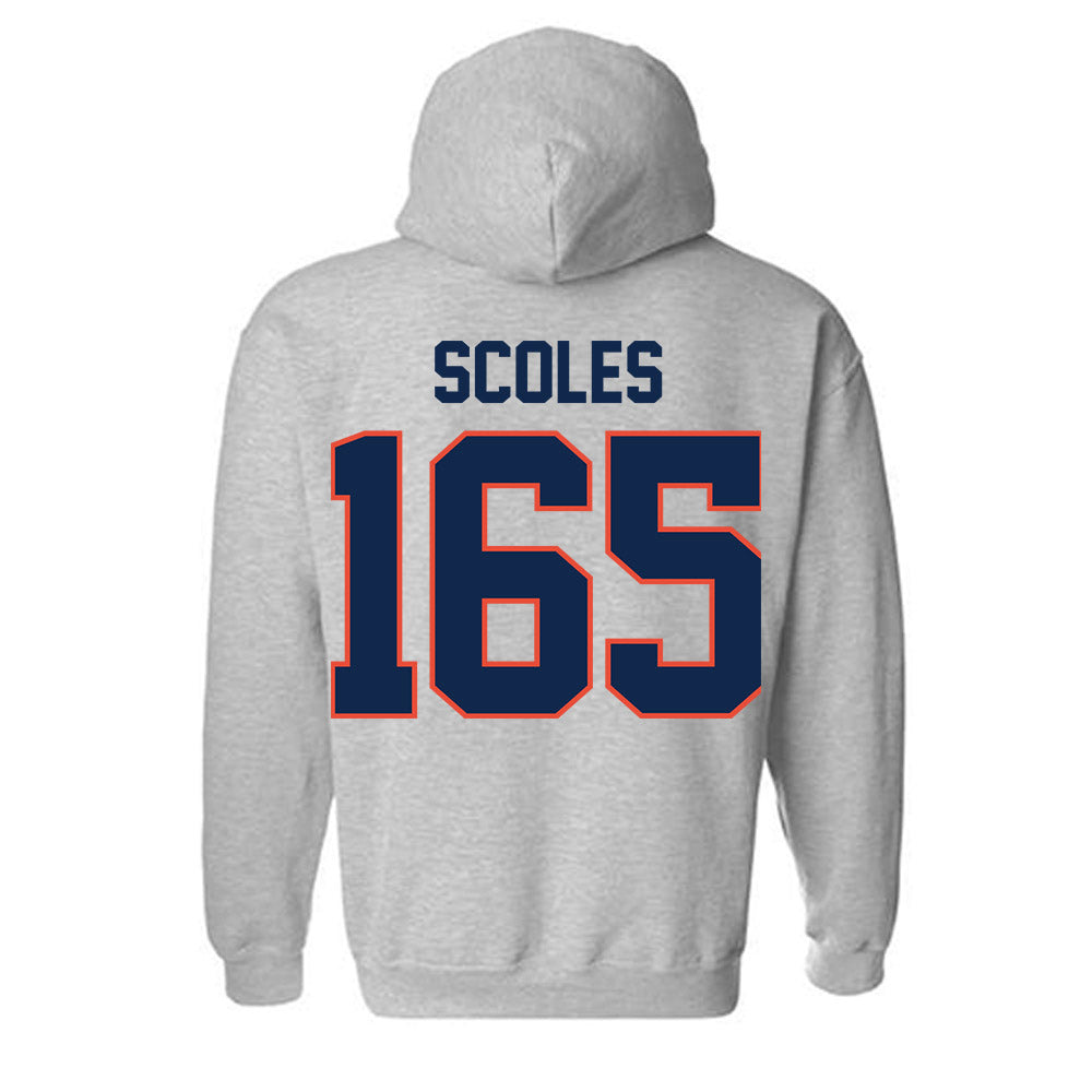 Illinois - NCAA Wrestling : Braeden Scoles - Classic Shersey Hooded Sweatshirt-1