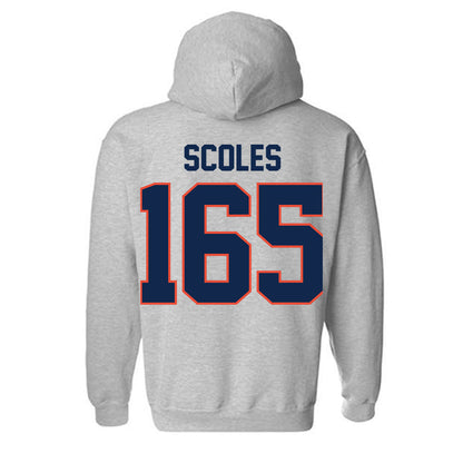 Illinois - NCAA Wrestling : Braeden Scoles - Classic Shersey Hooded Sweatshirt-1