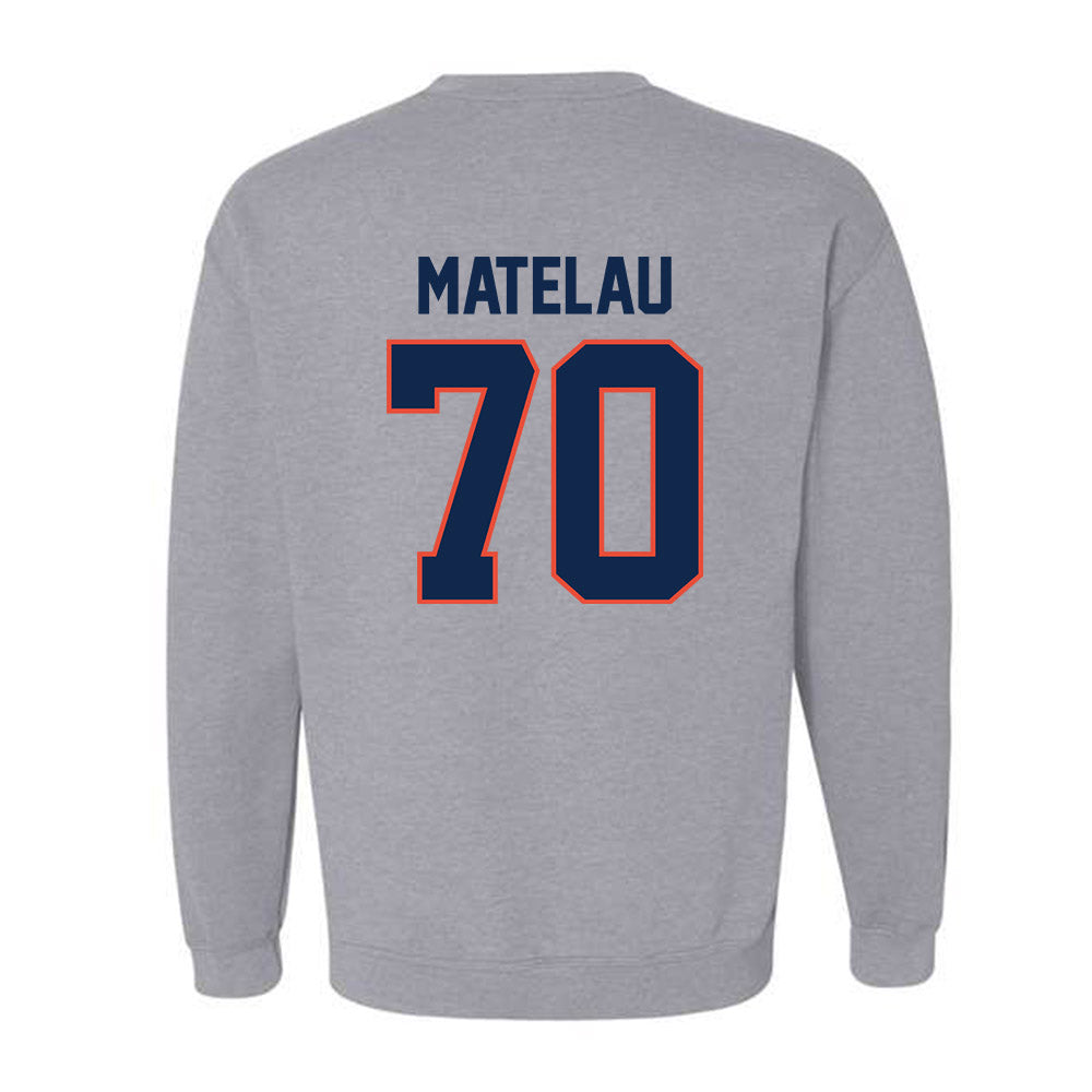 Illinois - NCAA Football : Maika Matelau - Classic Shersey Crewneck Sweatshirt-1