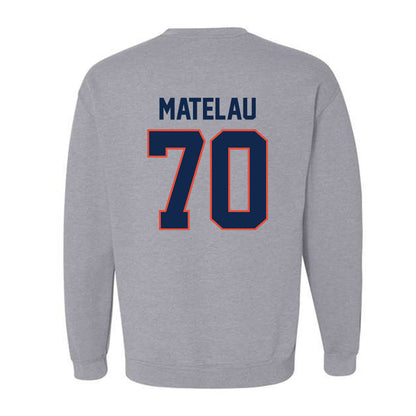 Illinois - NCAA Football : Maika Matelau - Classic Shersey Crewneck Sweatshirt-1
