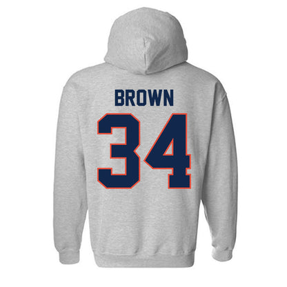 Illinois - NCAA Men's Basketball : Ethan Brown - Classic Shersey Hooded Sweatshirt-1