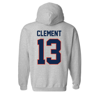 Illinois - NCAA Football : Hudson Clement - Classic Shersey Hooded Sweatshirt-1