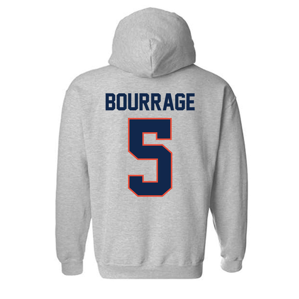 Illinois - NCAA Women's Basketball : Divine Bourrage - Classic Shersey Hooded Sweatshirt-1