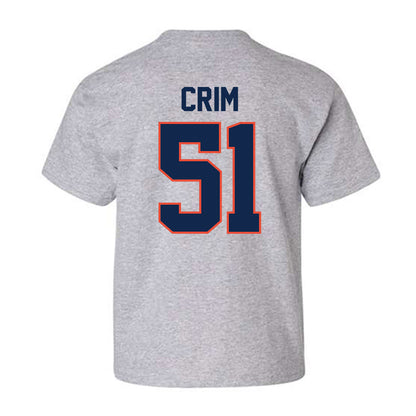 Illinois - NCAA Football : Parker Crim - Classic Shersey Youth T-Shirt-1