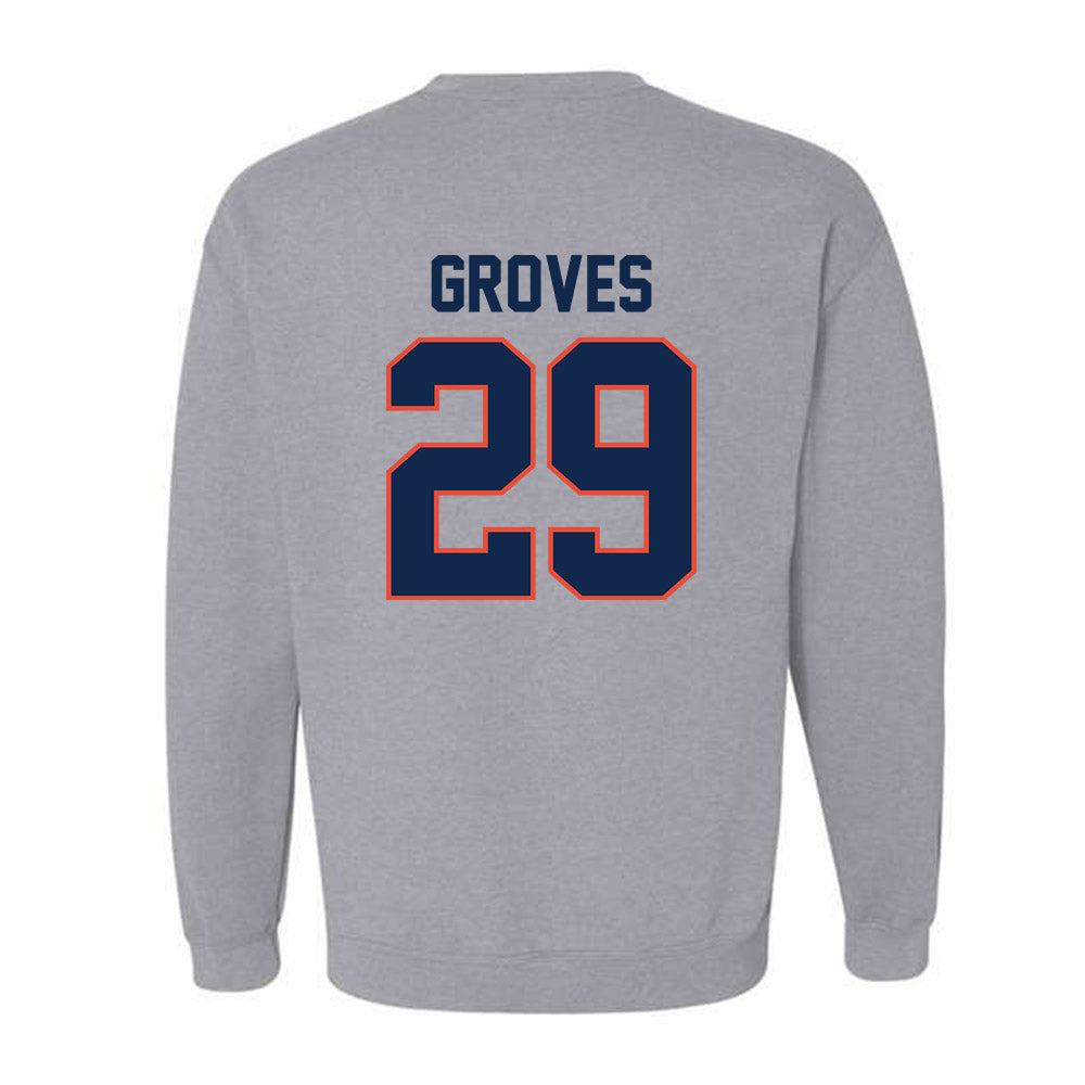 Illinois - NCAA Baseball : Nick Groves - Classic Shersey Crewneck Sweatshirt-1