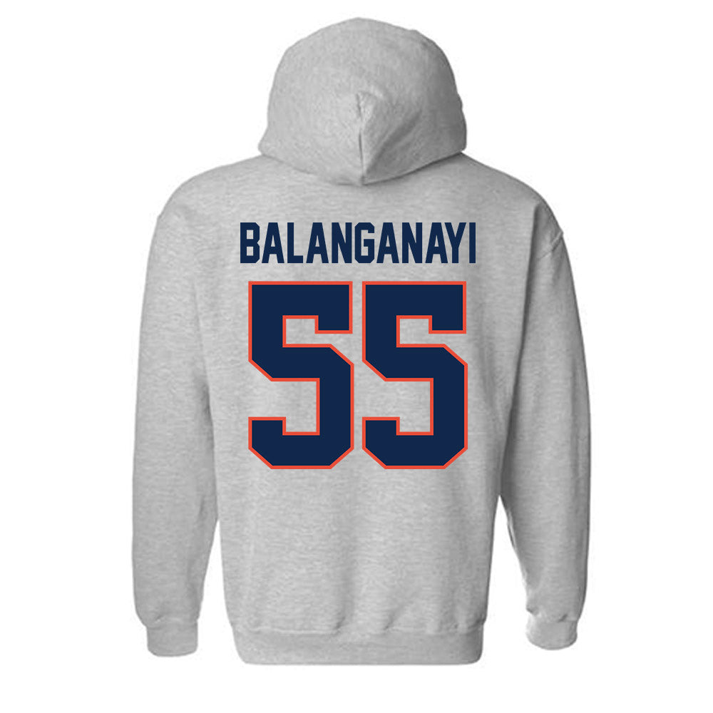 Illinois - NCAA Football : Tony Balanganayi - Classic Shersey Hooded Sweatshirt-1