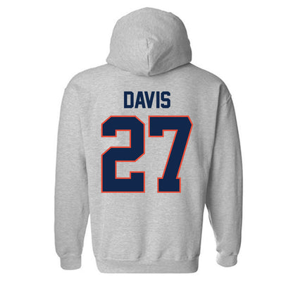 Illinois - NCAA Men's Basketball : Landon Davis - Classic Shersey Hooded Sweatshirt-1
