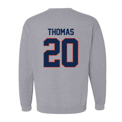 Illinois - NCAA Football : Almirian Thomas - Classic Shersey Crewneck Sweatshirt-1