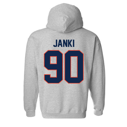 Illinois - NCAA Football : Carter Janki - Classic Shersey Hooded Sweatshirt-1