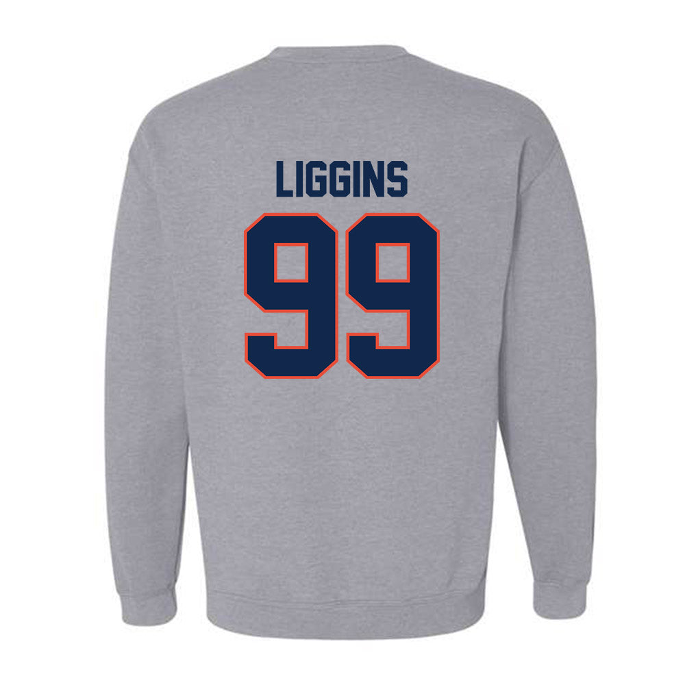 Illinois - NCAA Football : King Liggins - Classic Shersey Crewneck Sweatshirt-1
