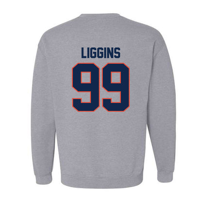 Illinois - NCAA Football : King Liggins - Classic Shersey Crewneck Sweatshirt-1