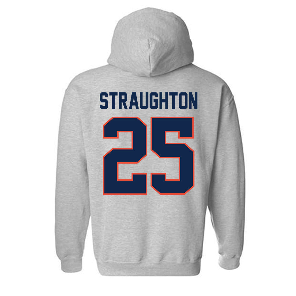 Illinois - NCAA Football : Des Straughton - Classic Shersey Hooded Sweatshirt-1