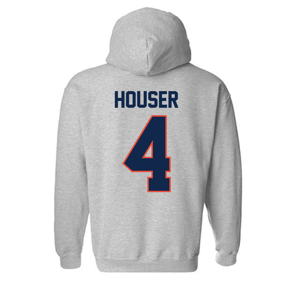 Illinois - NCAA Football : Katin Houser - Classic Shersey Hooded Sweatshirt-1
