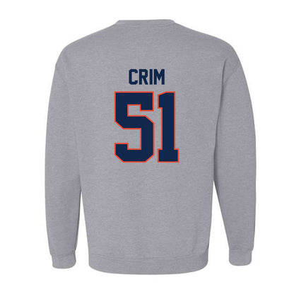 Illinois - NCAA Football : Parker Crim - Classic Shersey Crewneck Sweatshirt-1