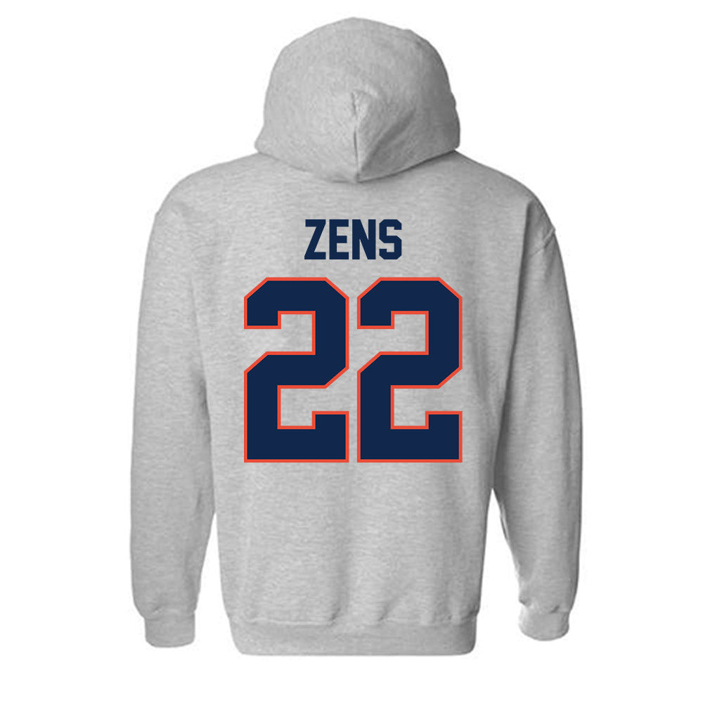 Illinois - NCAA Men's Basketball : Zavier Zens - Classic Shersey Hooded Sweatshirt-1