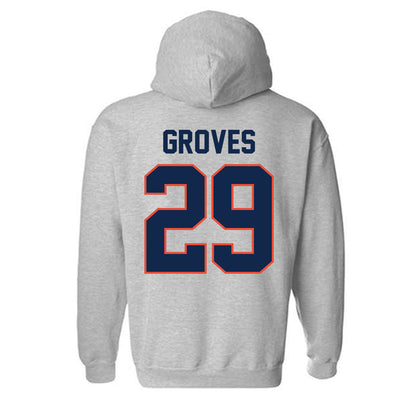 Illinois - NCAA Baseball : Nick Groves - Classic Shersey Hooded Sweatshirt-1