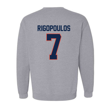 Illinois - NCAA Baseball : Foti Rigopoulos - Classic Shersey Crewneck Sweatshirt-1