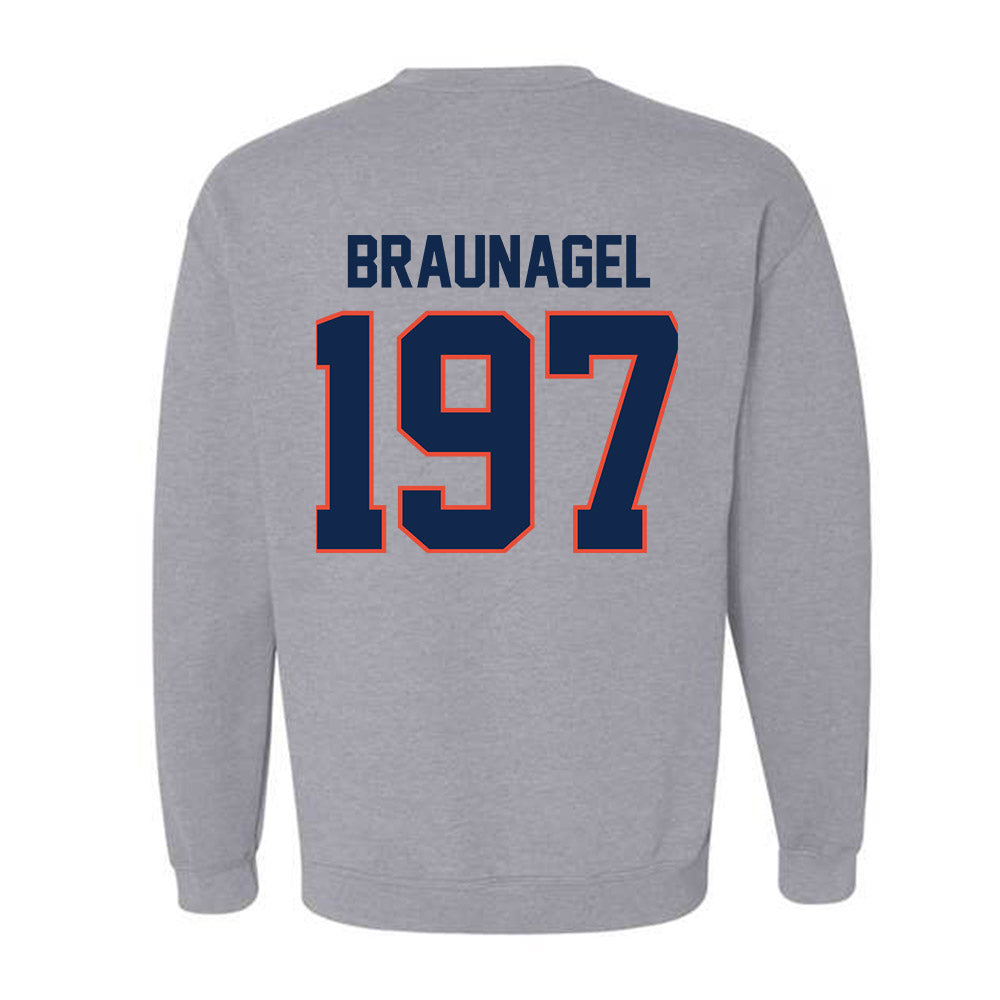 Illinois - NCAA Wrestling : Joey Braunagel - Classic Shersey Crewneck Sweatshirt-1