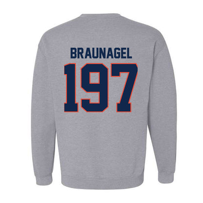 Illinois - NCAA Wrestling : Joey Braunagel - Classic Shersey Crewneck Sweatshirt-1