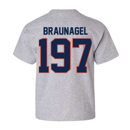 Illinois - NCAA Wrestling : Joey Braunagel - Classic Shersey Youth T-Shirt-1